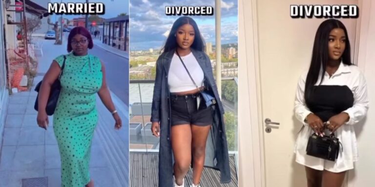 Lady-causes-stir-as-she-shares-amazing-transformation-after-getting-divorced