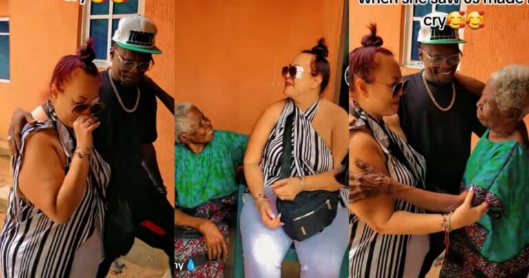 You-carry-grandma-go-visit-grandma-–-Nigerian-man-causes-stir-introduces-older-Caucasian-lover-to-grandmother-1024x538